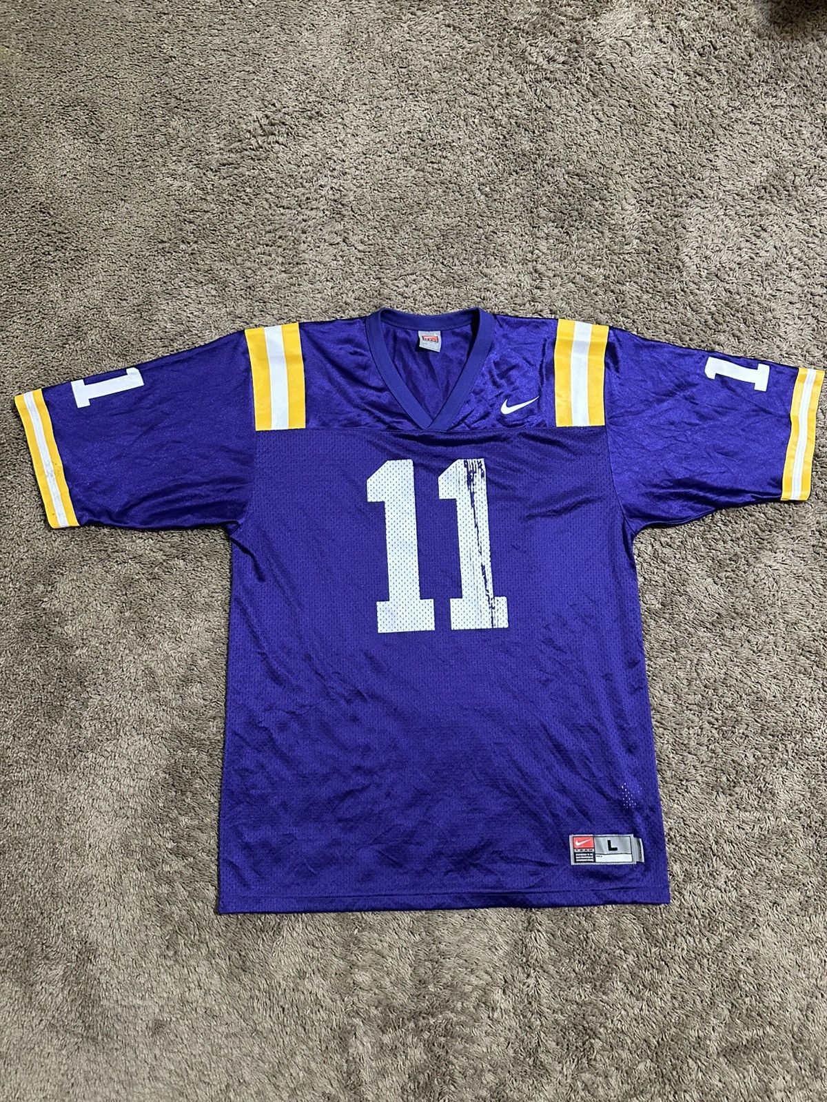 NCAA × Nike × Vintage Vintage Nike NCAA LSU Tigers jersey size large Size US L / EU 52-54 / 3 - 1 Thumbnail