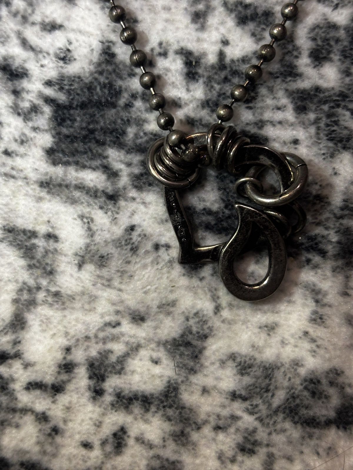 Number (N)ine Number (N)ine 2003 Crying Heart Key Necklace | Grailed