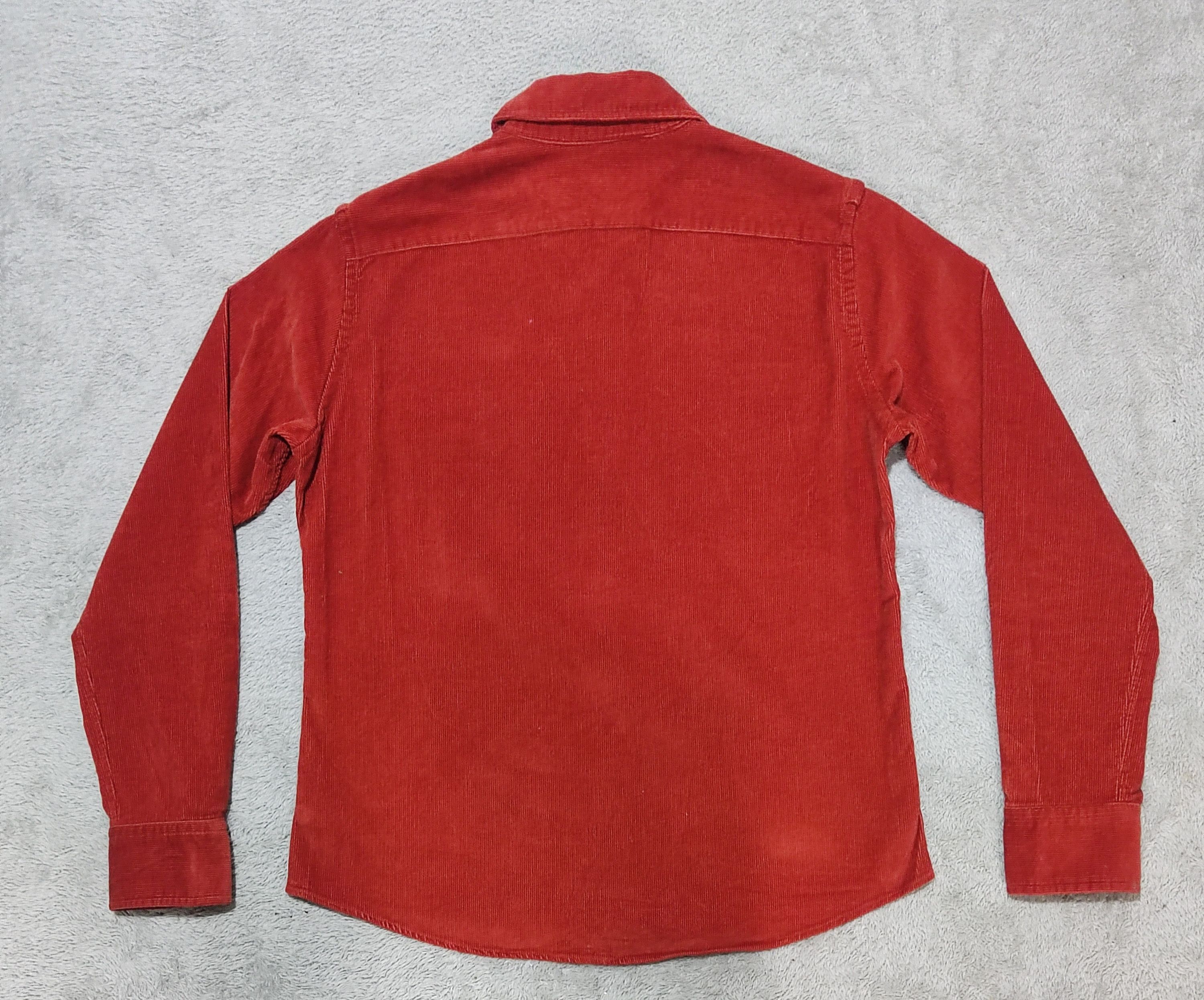 Polo Ralph Lauren VTG Polo Sport Ralph Lauren Sportswoman Red Corduroy Shirt Size S / US 4 / IT 40 - 2 Thumbnail