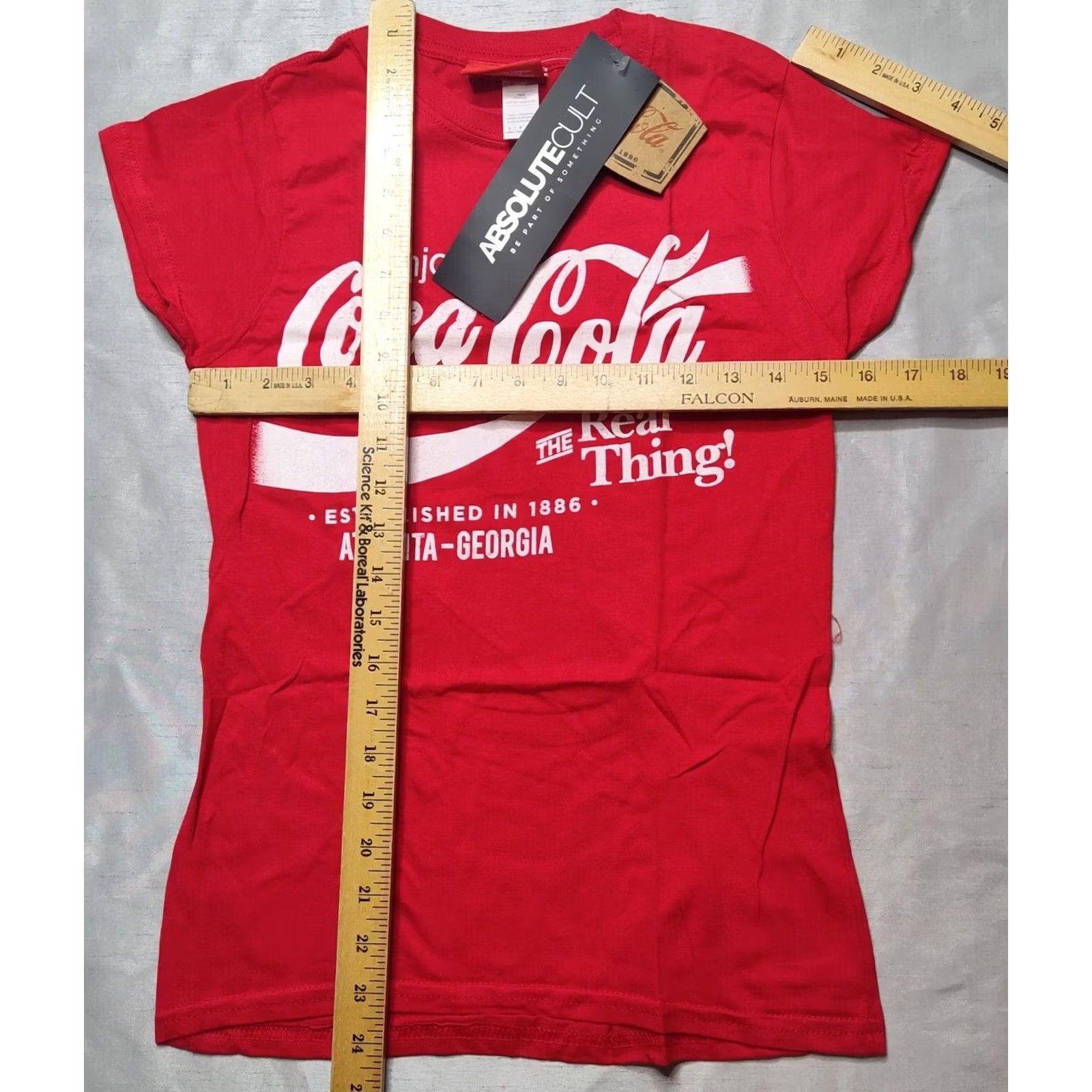 Vintage VINTAGE COCA-COLA ABSOLUTE CULT T-Shirt WOMEN Red S/Small Cotton Logo Short Sleeve Crew Neck 100% Cotton Size S / US 4 / IT 40 - 7 Thumbnail