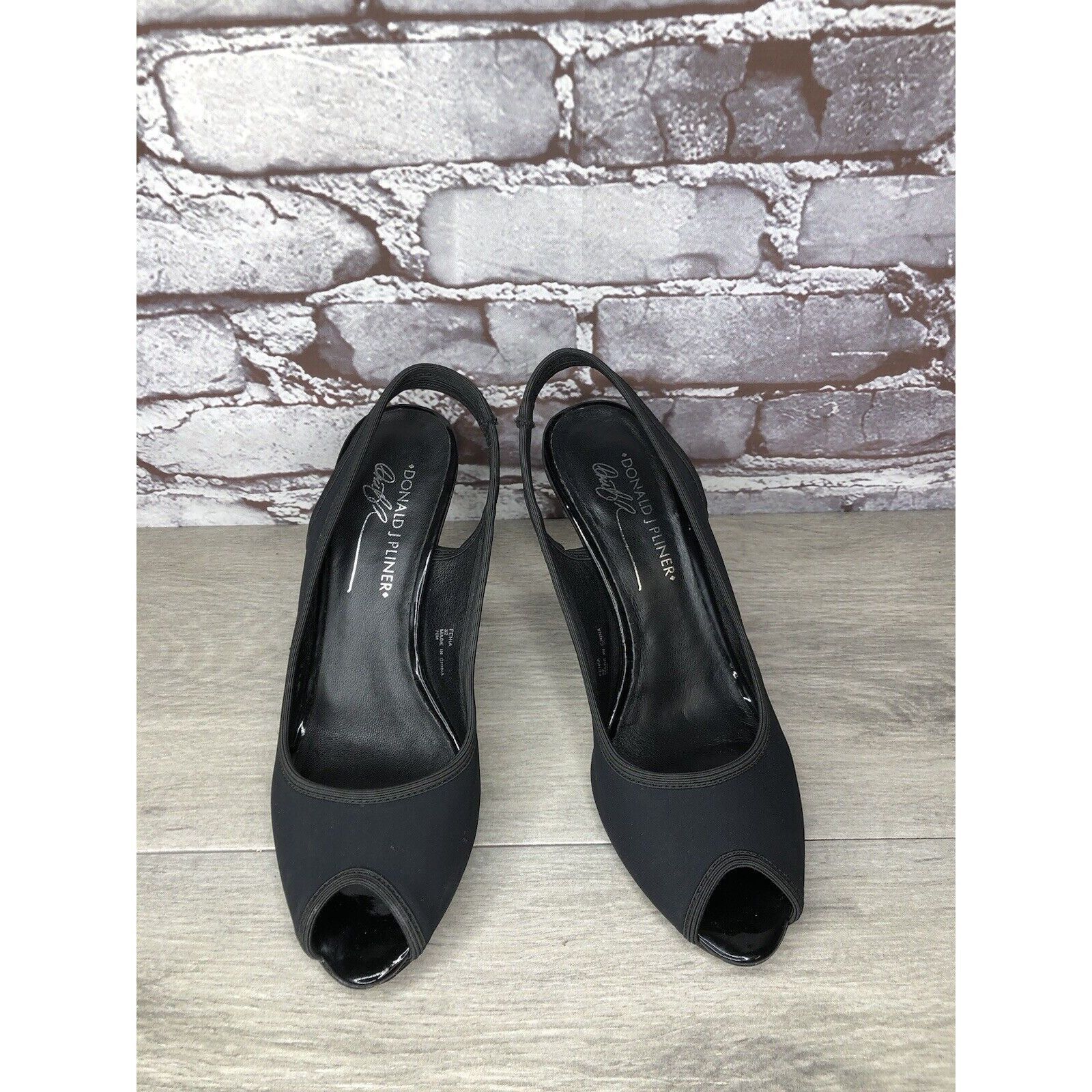 Donald Pliner Donald J Pliner Fenia Couture Black Fabric Stiletto Heels Wo Size US 7.5 / IT 37.5 - 20 Thumbnail