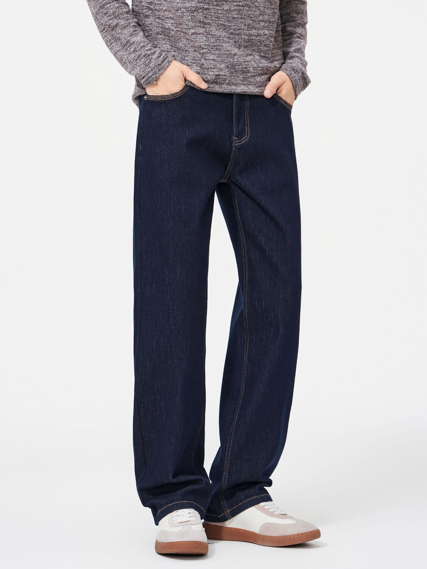 Japanese Brand American retro men's cleanfit dark blue jeans Size US 32 / EU 48 - 2 Thumbnail