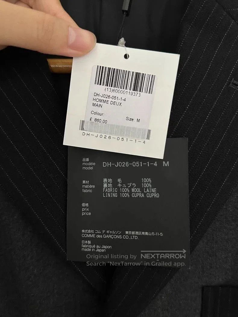 Comme des Garcons CDG Homme Deux Wool Suit Jacket Black M. Size US M / EU 48-50 / 2 - 6 Thumbnail