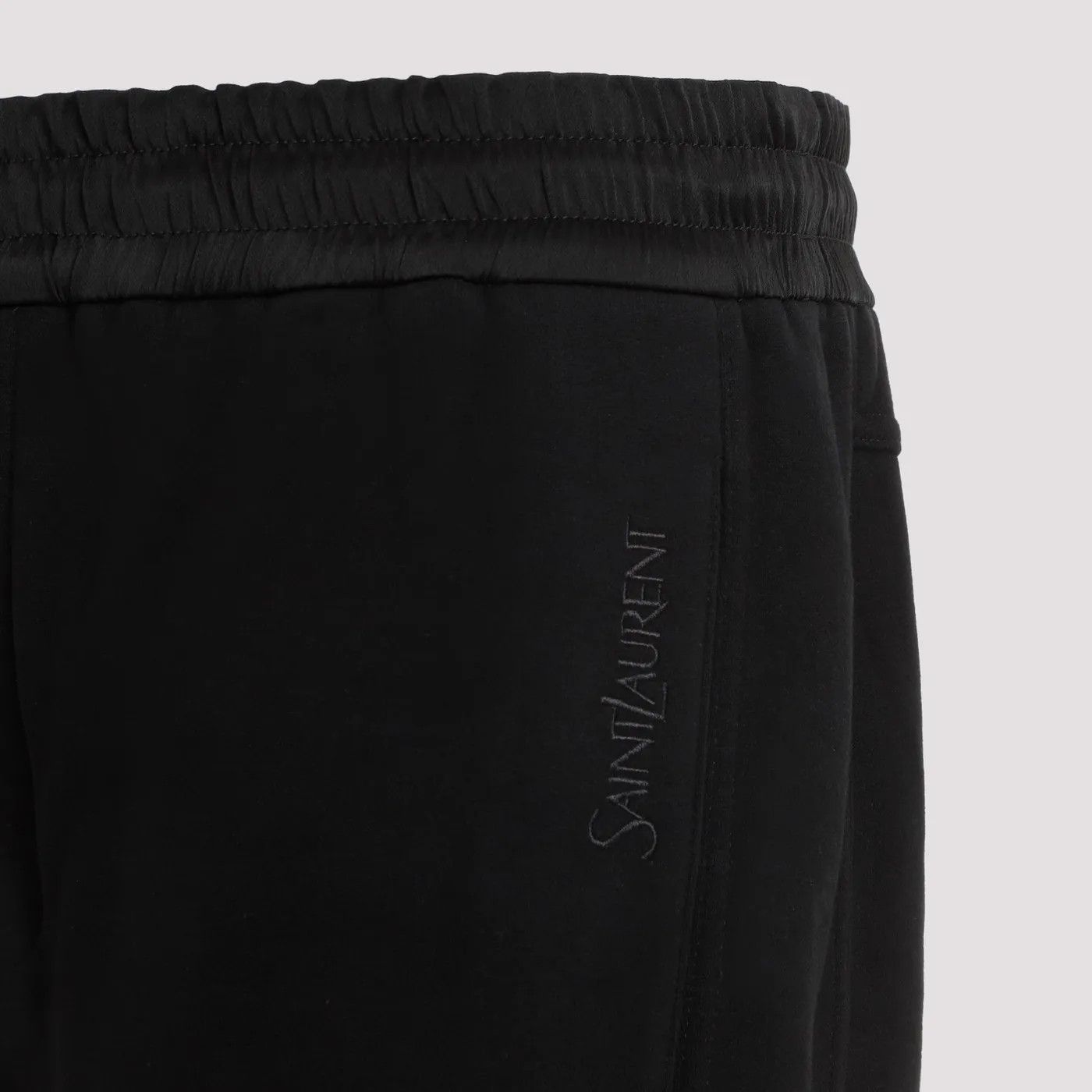 Saint Laurent Paris o1la1rc1a1225 778059 Sweatpants & Joggers in Fleece in Black Size US 34 / EU 50 - 4 Thumbnail