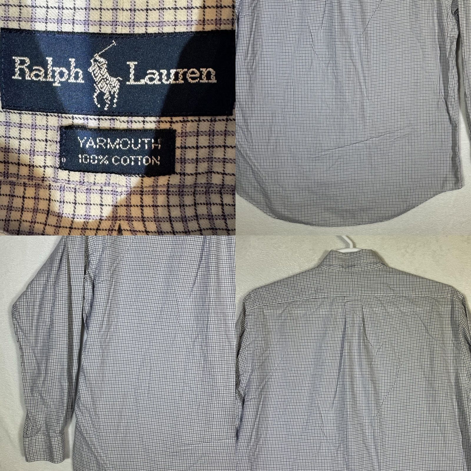 Ralph Lauren Ralph Lauren Shirt Mens 16 34/35 Lavender Check Yarmouth Button Down Long Sleeve Size US L / EU 52-54 / 3 - 8 Thumbnail