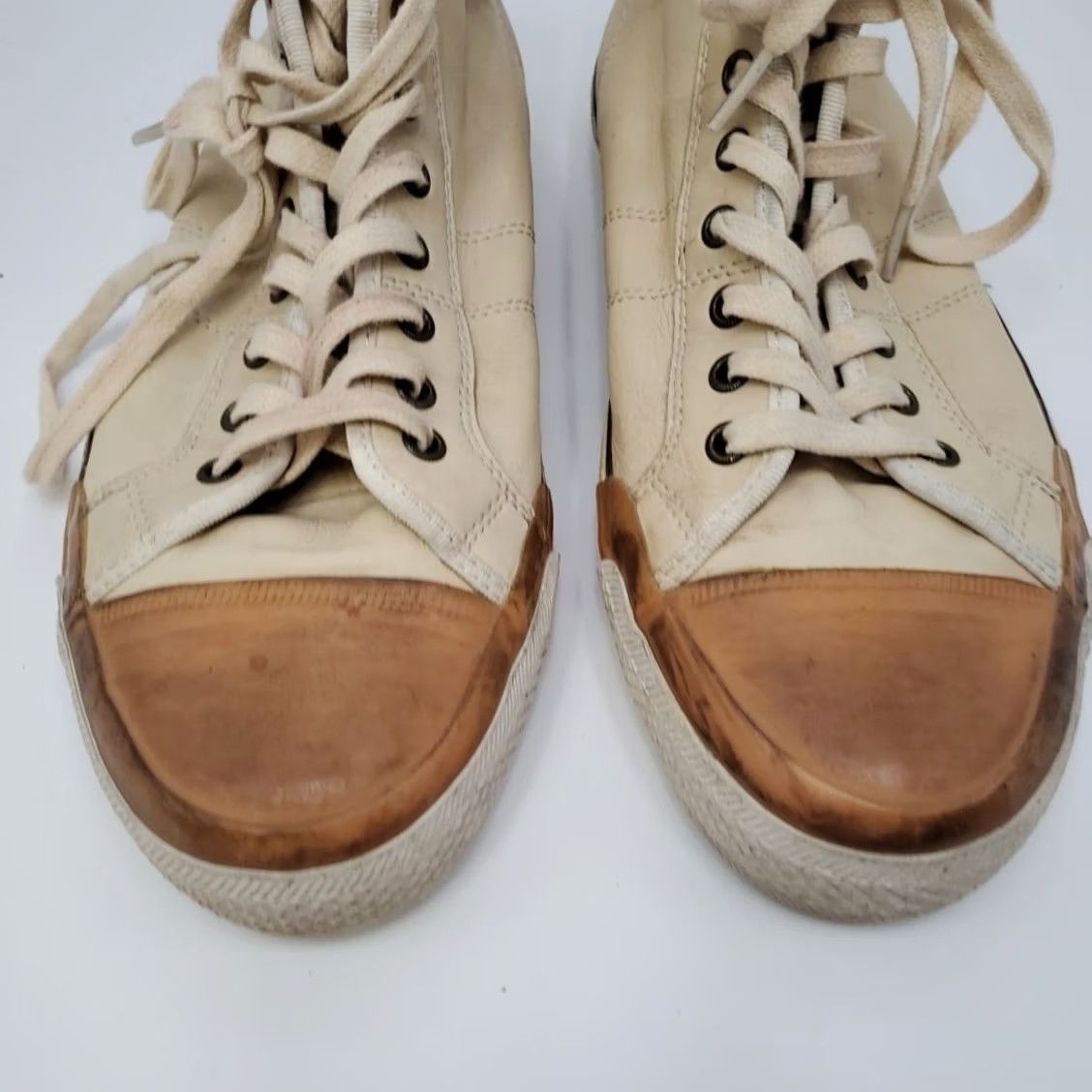 Frye Frye Greene Tall Lace Sneaker Men’s Size 10.5 Brown Leather High Top Casual Cushioned Solid Tan Brown Shoes Size US L / EU 52-54 / 3 - 3 Thumbnail