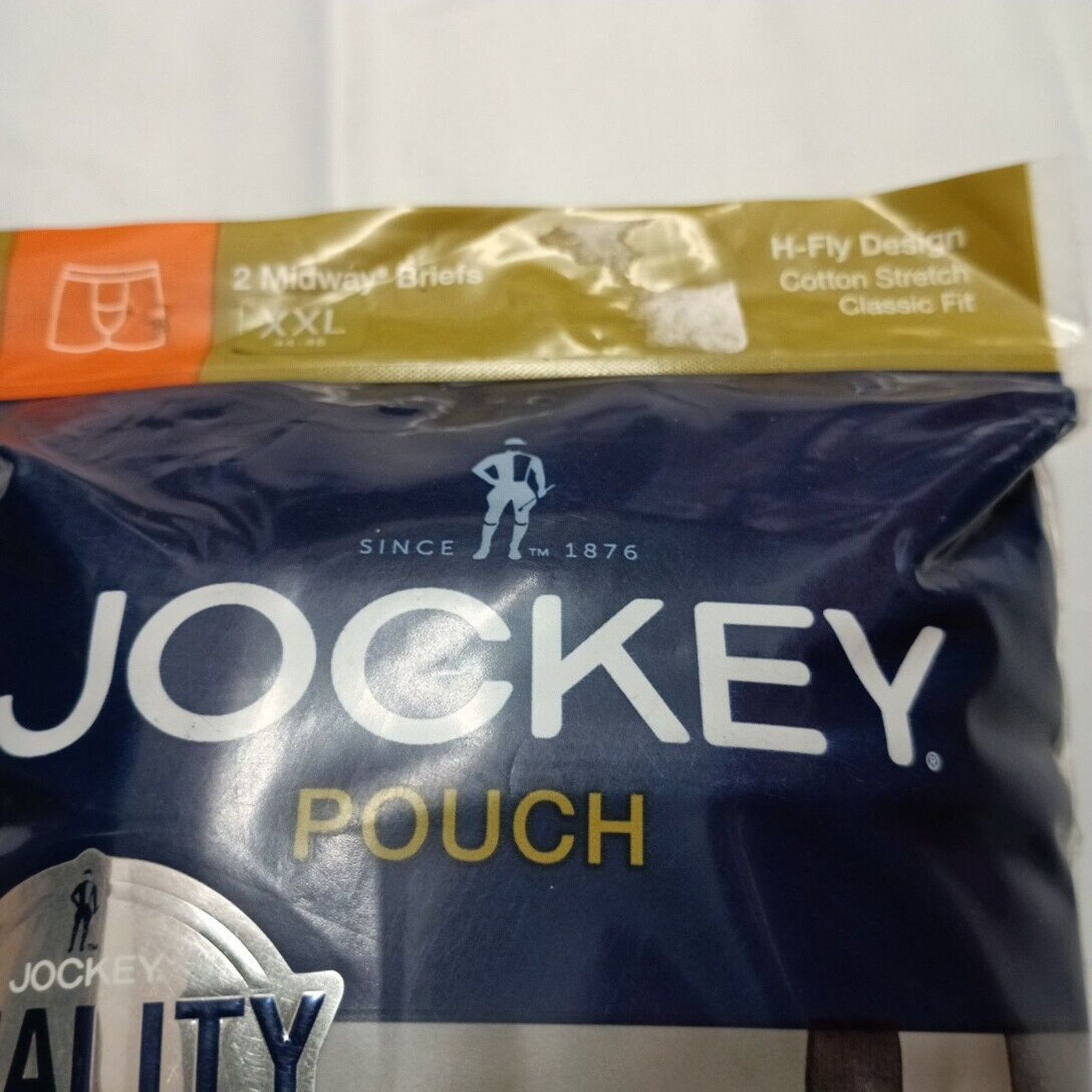 Jockey Jockey Mens Pouch 2 Midway Briefs H Fly Sz 2XL Classic Black Size 44 - 2 Thumbnail