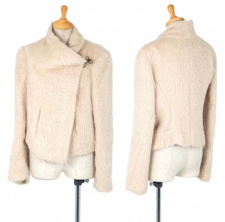 Ann Demeulemeester Ann Demeulemeester beige alpaca coat-2506 Size US M / EU 48-50 / 2 - 2 Thumbnail
