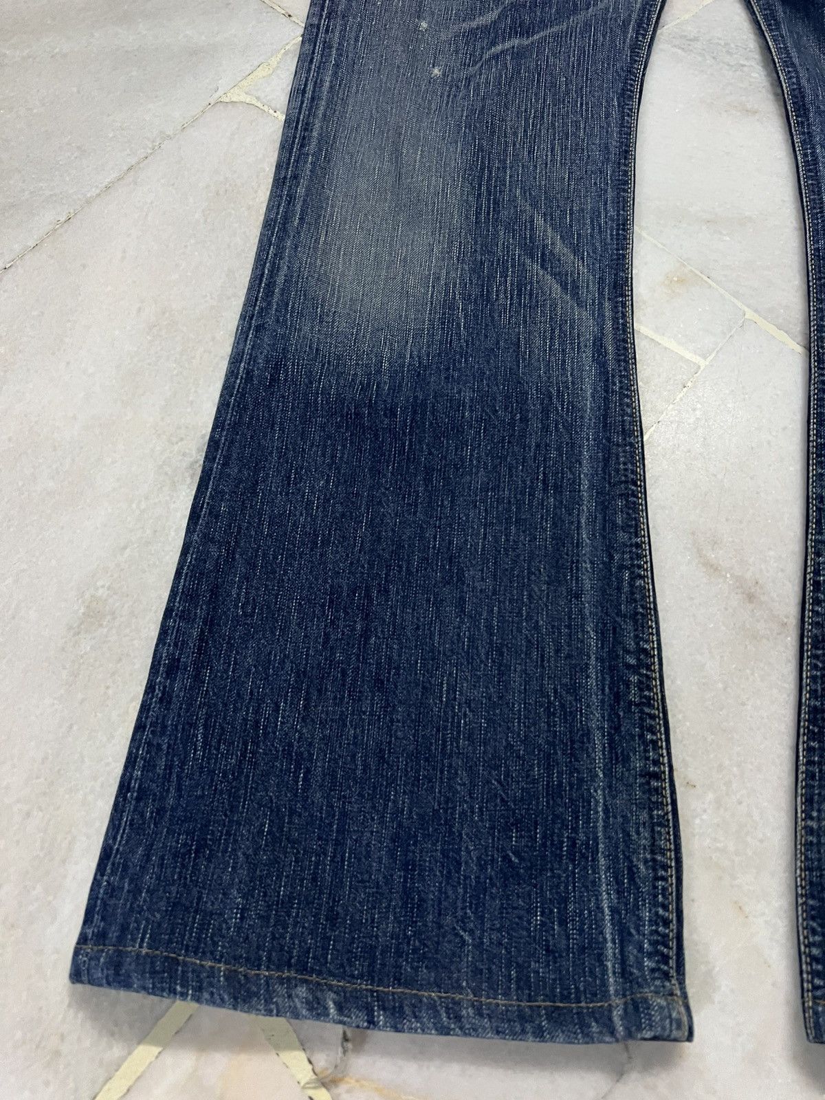 Kapital EDWIN 503 BLUE TRIP MUD WASH BOOTCUT JEANS Size US 32 / EU 48 - 4 Thumbnail