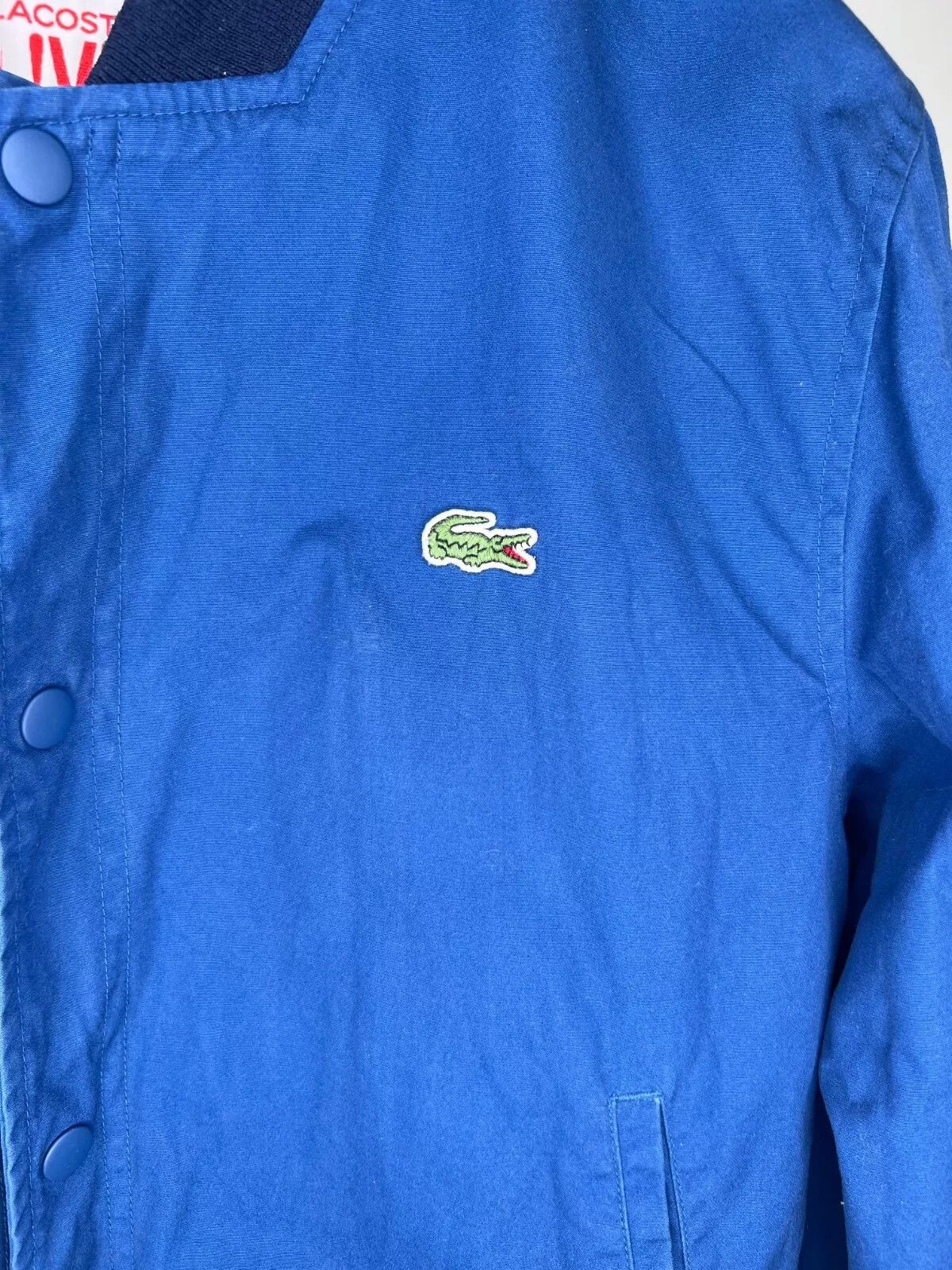 Lacoste Lacoste Live Navy Blue Croc Logo Casual Bomber Jacket Size US M / EU 48-50 / 2 - 6 Thumbnail