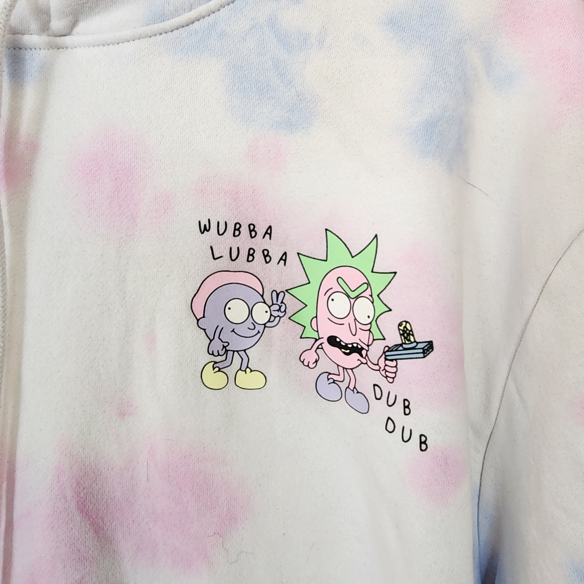 Other Rick & Morty Tie-Dye Hoodie Cartoon Network H&M XL Wubba Lub Size US XL / EU 56 / 4 - 2 Thumbnail