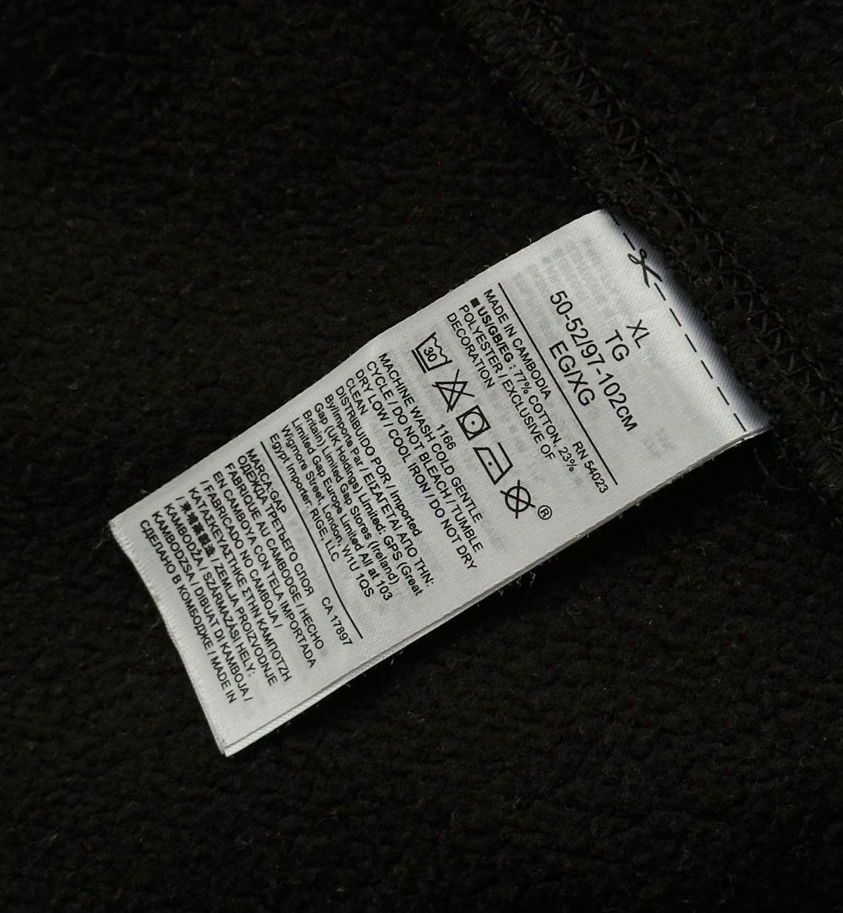 Gap GAP Hoodie Black Mens Hooded Size XL Size US XL / EU 56 / 4 - 6 Thumbnail