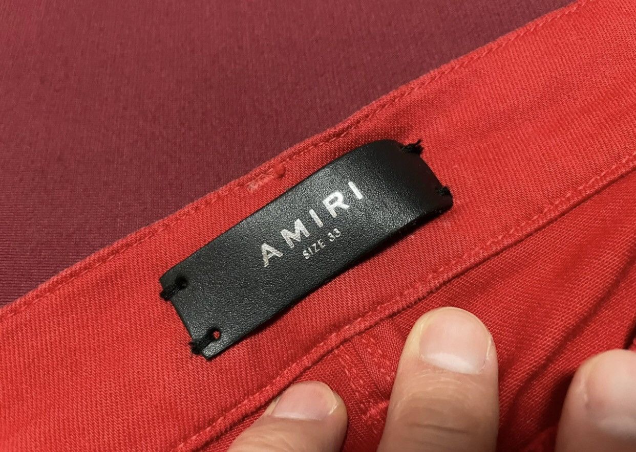 Amiri Amiri mx1 red patchwork jeans 2412-Nextarrow Size US 33 - 5 Thumbnail