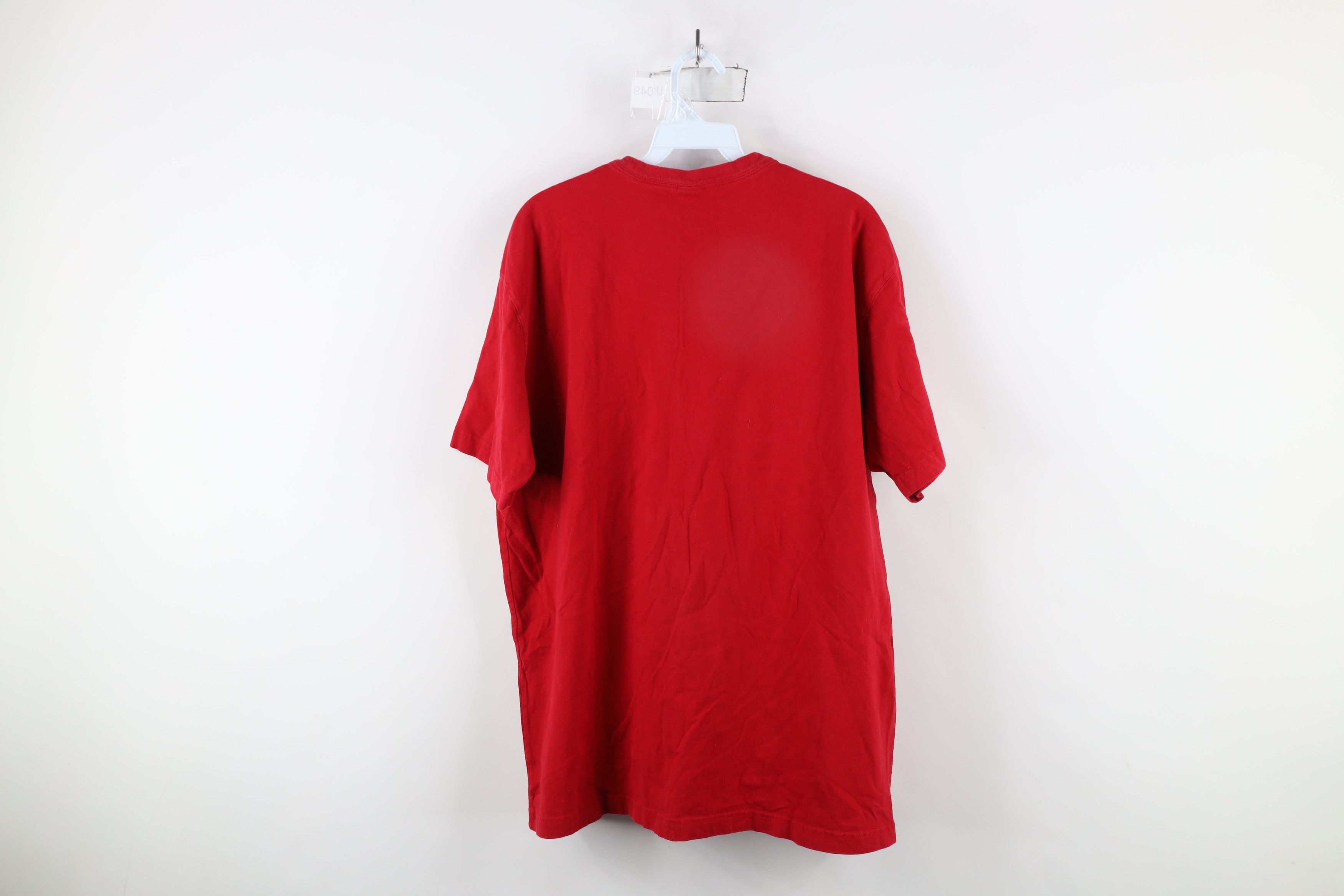 Gap × Vintage Vintage 90s Gap Faded Blank Short Sleeve T-Shirt Red Cotton Size US XL / EU 56 / 4 - 7 Thumbnail