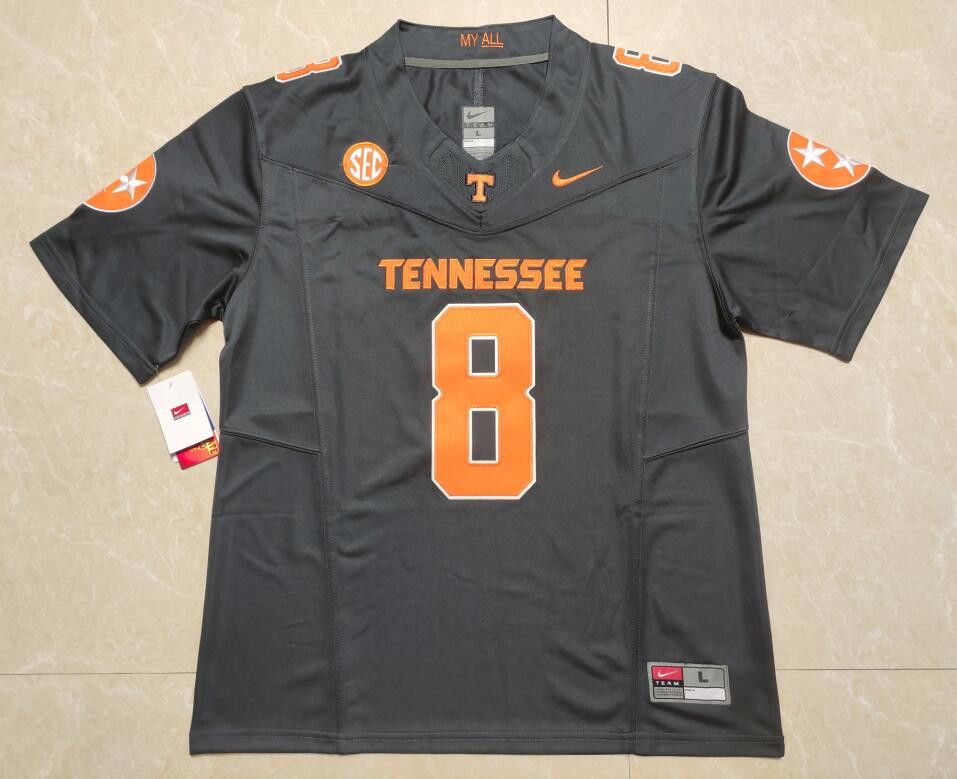 Other Men's Tennessee Volunteers #8 Nico Iamaleava Grey jersey Size US XXL / EU 58 / 5 - 3 Thumbnail