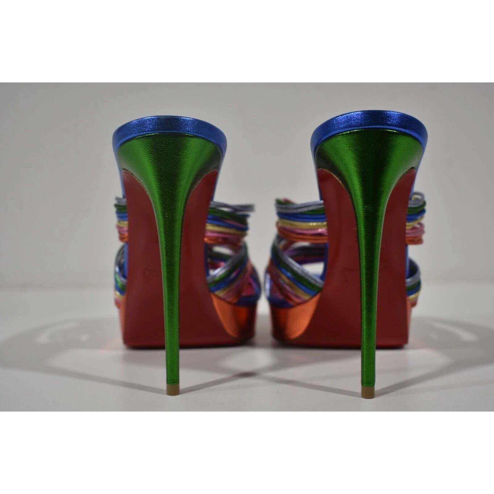 Christian Louboutin Multitaski Alta 120 Multi Backless Sandal Heel Pump 37.5 Size US 7.5 / IT 37.5 - 11 Thumbnail