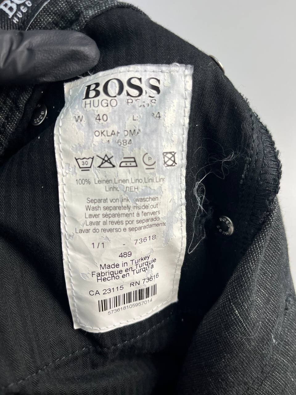 Hugo Boss Hugo Boss Black Linen Trousers Men’s Size W40 Size US 40 / EU 56 - 4 Thumbnail