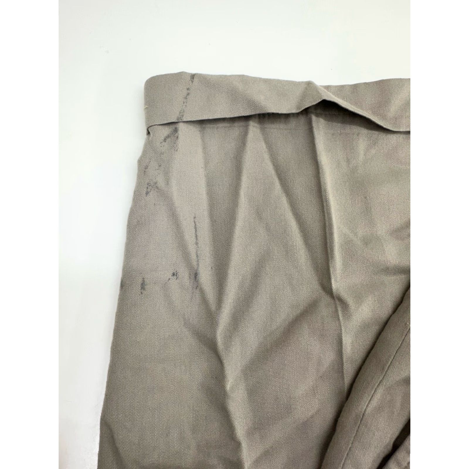Liz Claiborne Claiborne Mens Dress Pants 38R Brown Tan Pleated Pockets Rolled Hems Straight Front Regular Rise 30in Inseam Casual Business Slacks Mens Size US 38 / EU 54 - 4 Thumbnail
