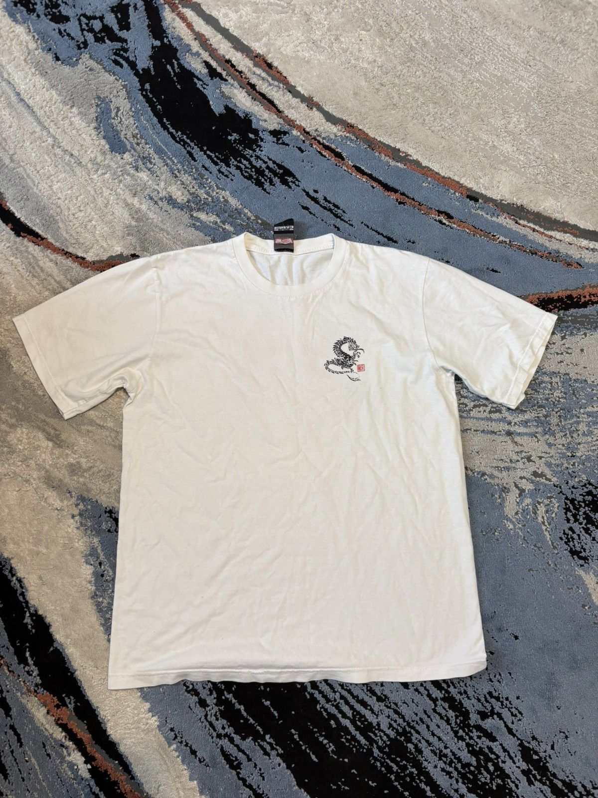 Stussy Stussy Outdoor white double dragons tshirt Size US M / EU 48-50 / 2 - 3 Thumbnail