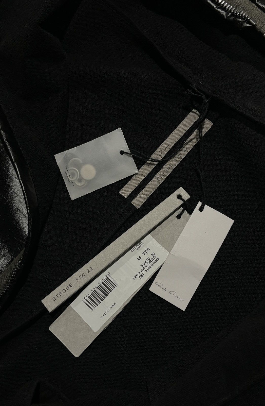 Rick Owens Rick Owens Jumbo Gimp Avant-Garde Black Coat Size US L / EU 52-54 / 3 - 7 Thumbnail