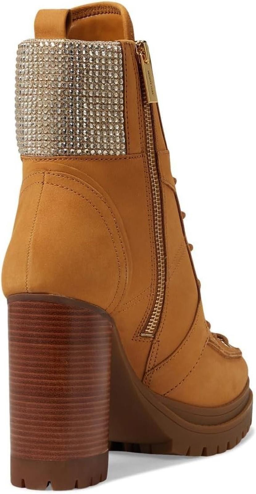 Michael Kors Michael Kors Yvonne Boots Stacked Heel Toe Zip Tie 8.5 M NEW Size US 8.5 / IT 38.5 - 2 Thumbnail