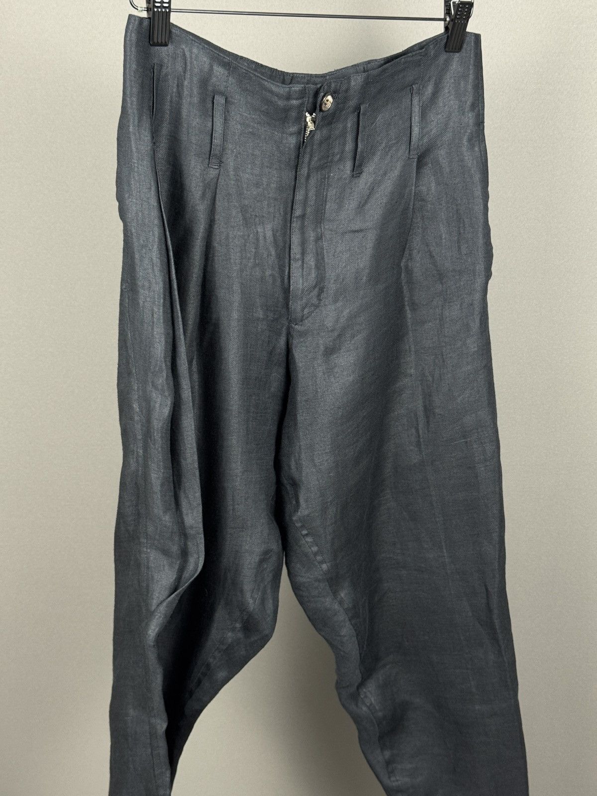 Yohji Yamamoto Vintage Yohji Yamamoto lino pants Size US 29 - 3 Thumbnail
