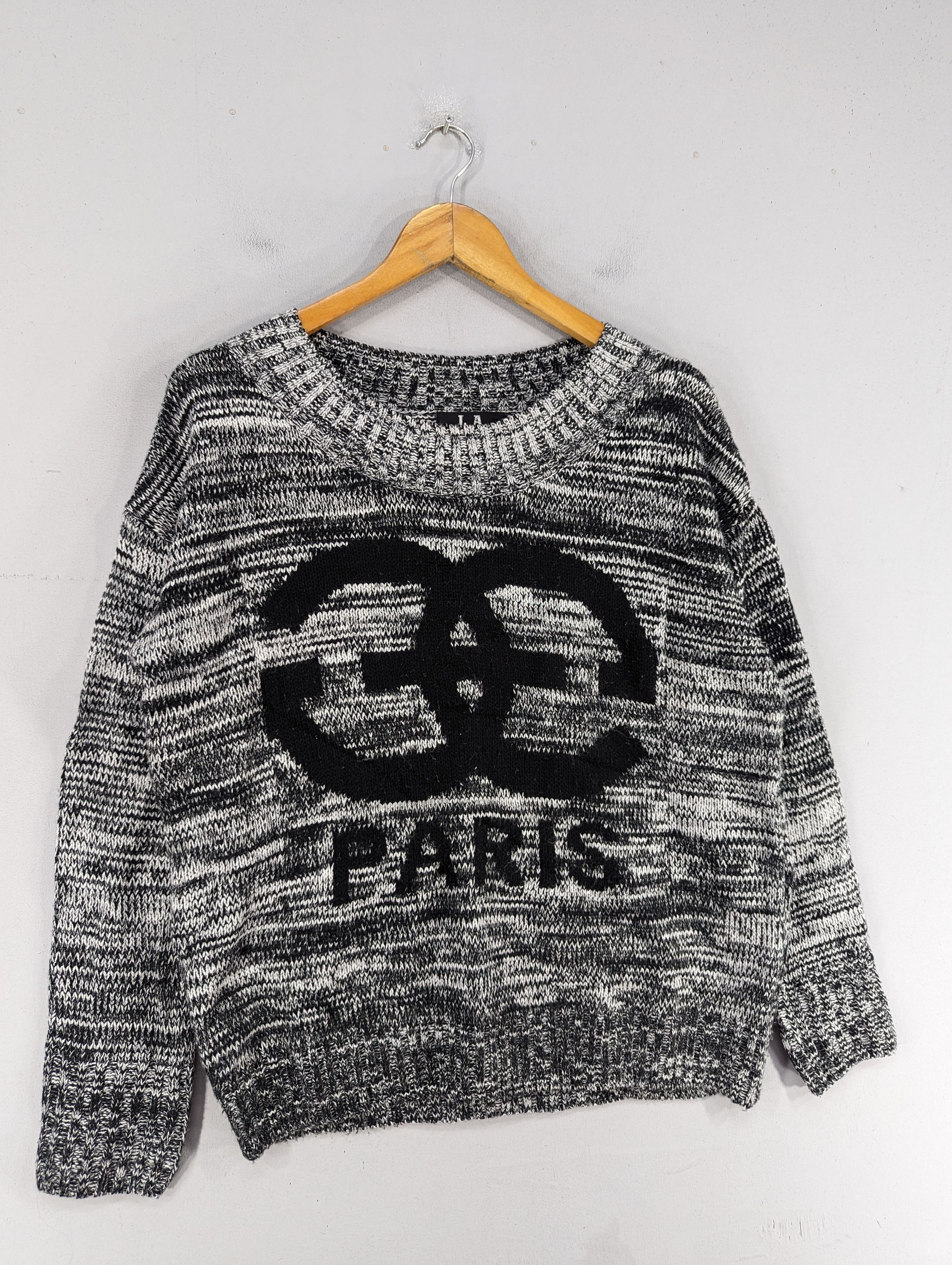 Aran Isles Knitwear × Japanese Brand L.A Paris Chanel Parody Knit Sweater Cardigan Size M / US 6-8 / IT 42-44 - 3 Thumbnail