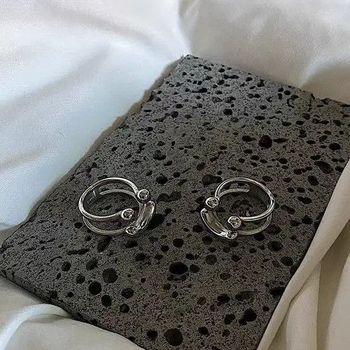Designer Retro punk rings Size ONE SIZE - 4 Thumbnail