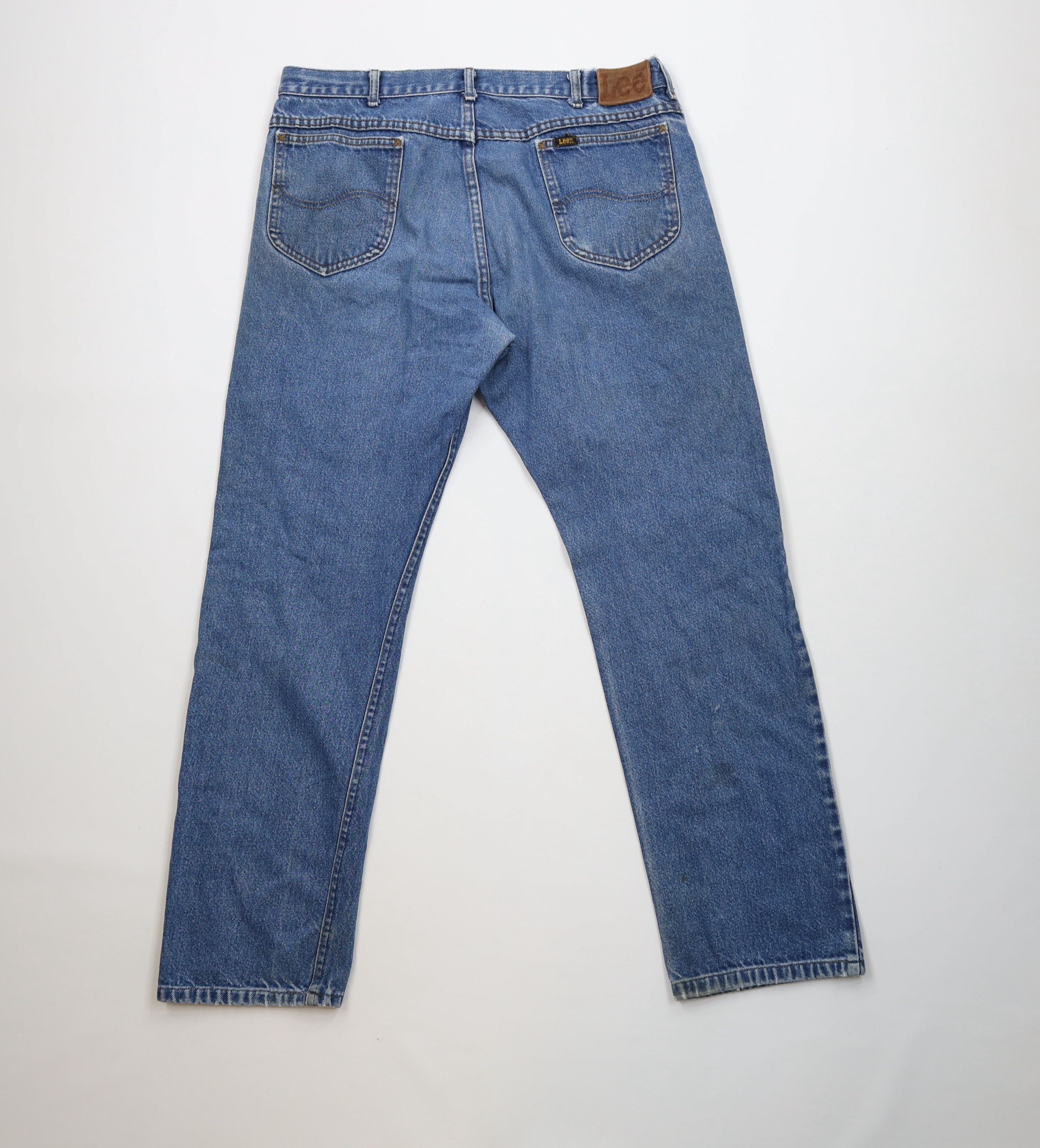 Lee Vintage 90s Lee Straight Leg Denim Jeans Blue Cotton USA Size US 36 / EU 52 - 10 Thumbnail