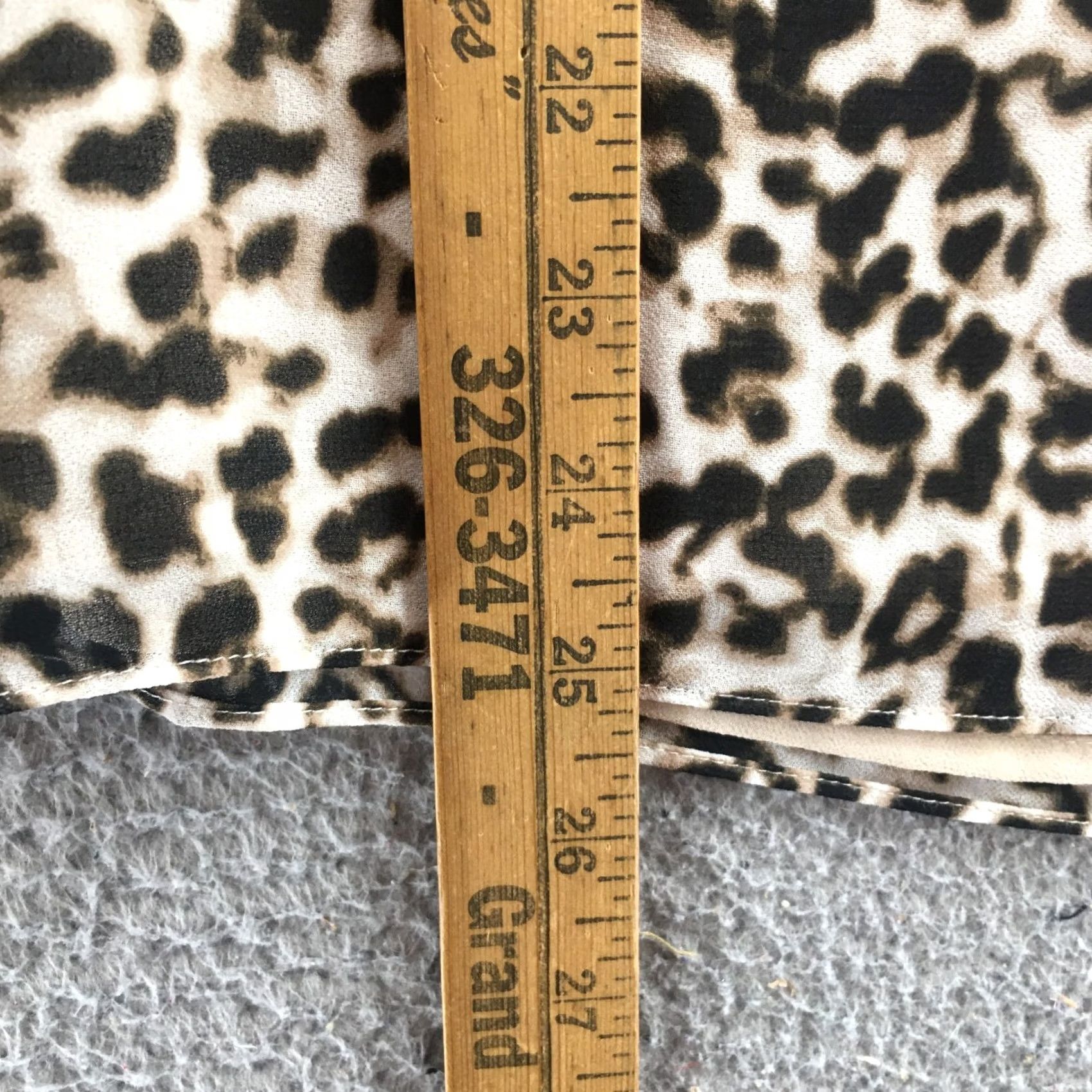 Calvin Klein Calvin Klein Blouse Womens Medium Multicolor Leopard Print Tie Neck Tunic Top Size M / US 6-8 / IT 42-44 - 6 Thumbnail