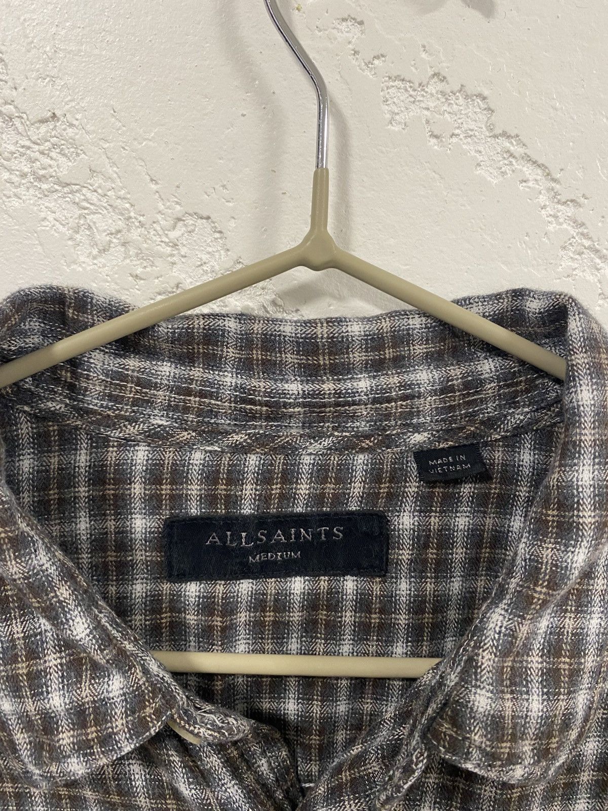Allsaints AllSaints Checkered light Flannel Button Shirt Size: M Size US M / EU 48-50 / 2 - 3 Thumbnail