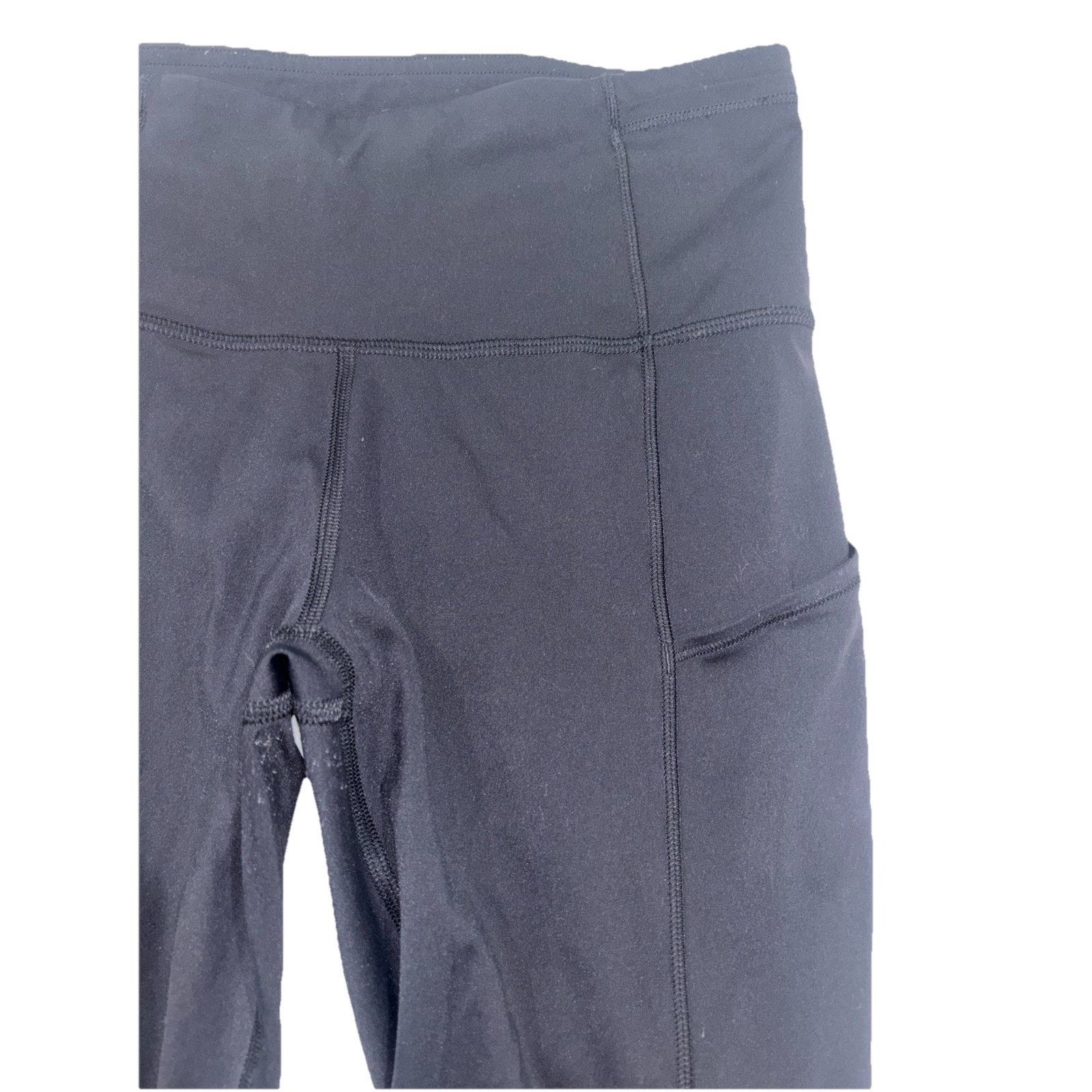 Lululemon Lululemon Women's Leggings Size 4 Black Cropped Pockets Size 27" / US 4 / IT 40 - 5 Thumbnail