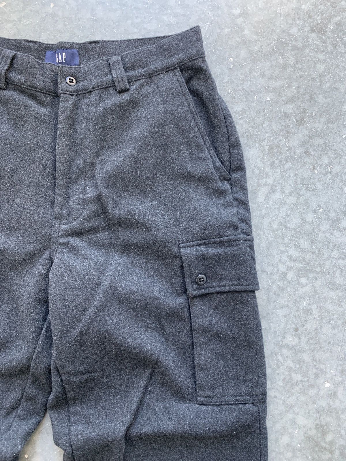 Gap Crazy Vintage Y2K Gap Wool Cargo Pants 30x30 Baggy Fit Size US 30 / EU 46 - 2 Thumbnail