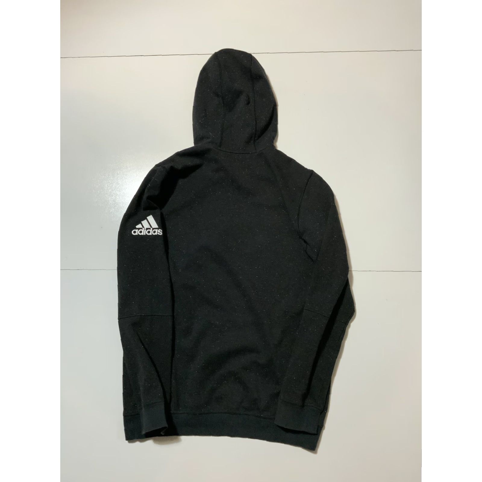 Adidas adidas Essentials Epic Speckled Charcoal Grey Fleece Pullover Hoodie M Mens Size US M / EU 48-50 / 2 - 2 Thumbnail