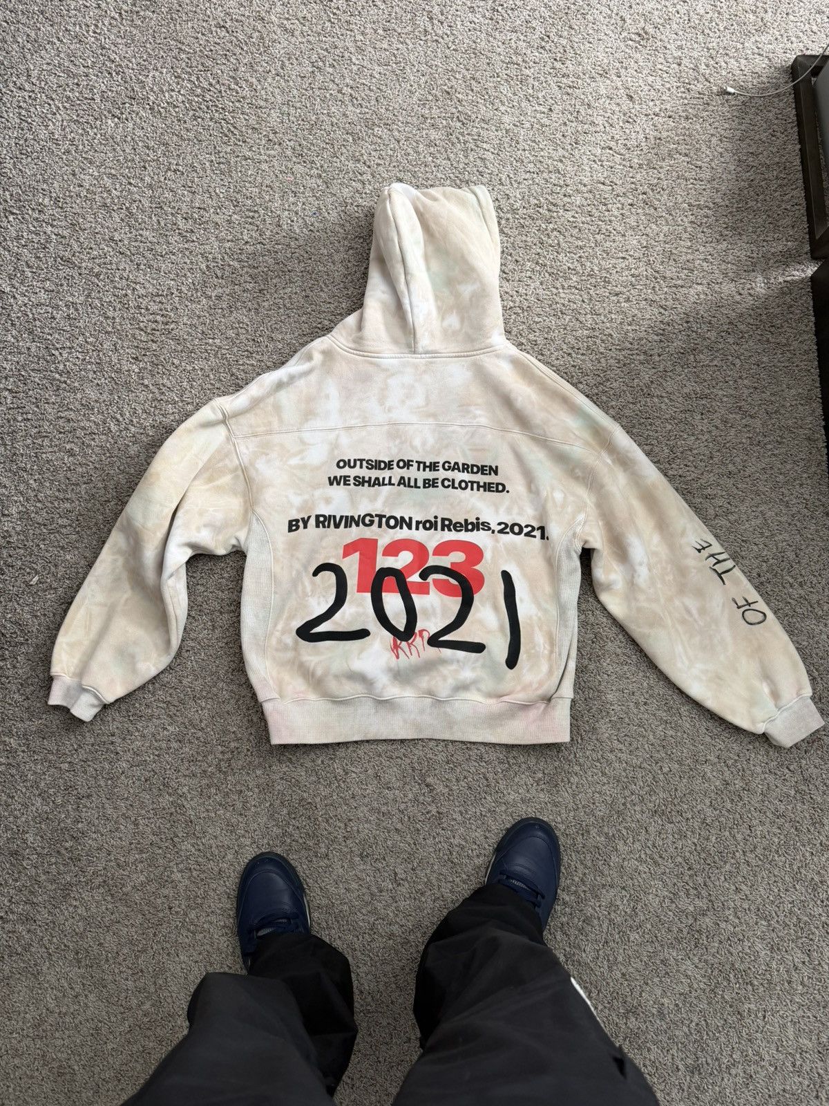 Other RRR123 Inspired "123" Hoodie - Cream - Size M Size US M / EU 48-50 / 2 - 3 Thumbnail