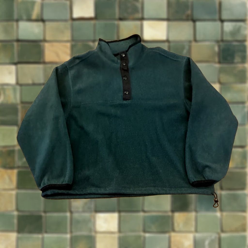 Vintage Woolrich Fleece Henley Jacket Women’s XL Green Regular Jacket Women XL Size XL / US 12-14 / IT 48-50 - 1 Thumbnail