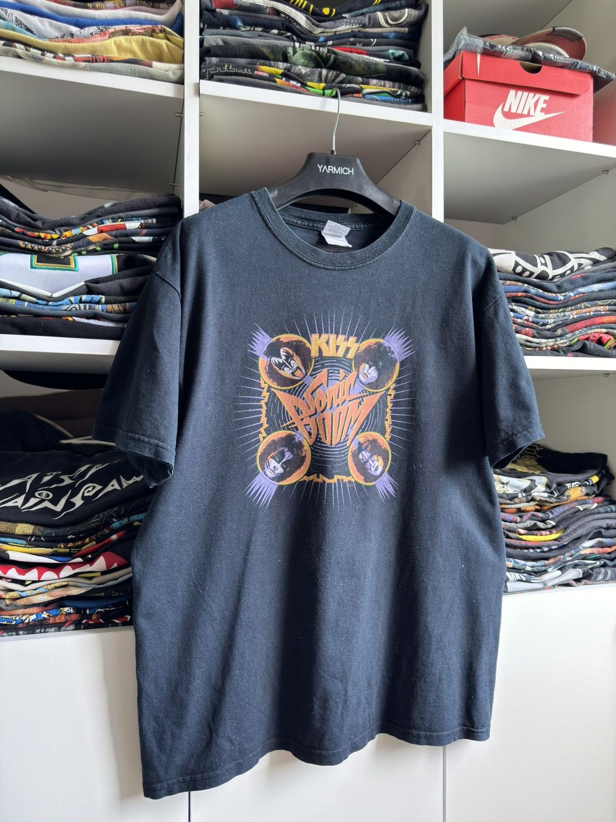 Band Tees × KISS × Vintage Vintage 2000s Kiss Sonic Boom Graphic T 