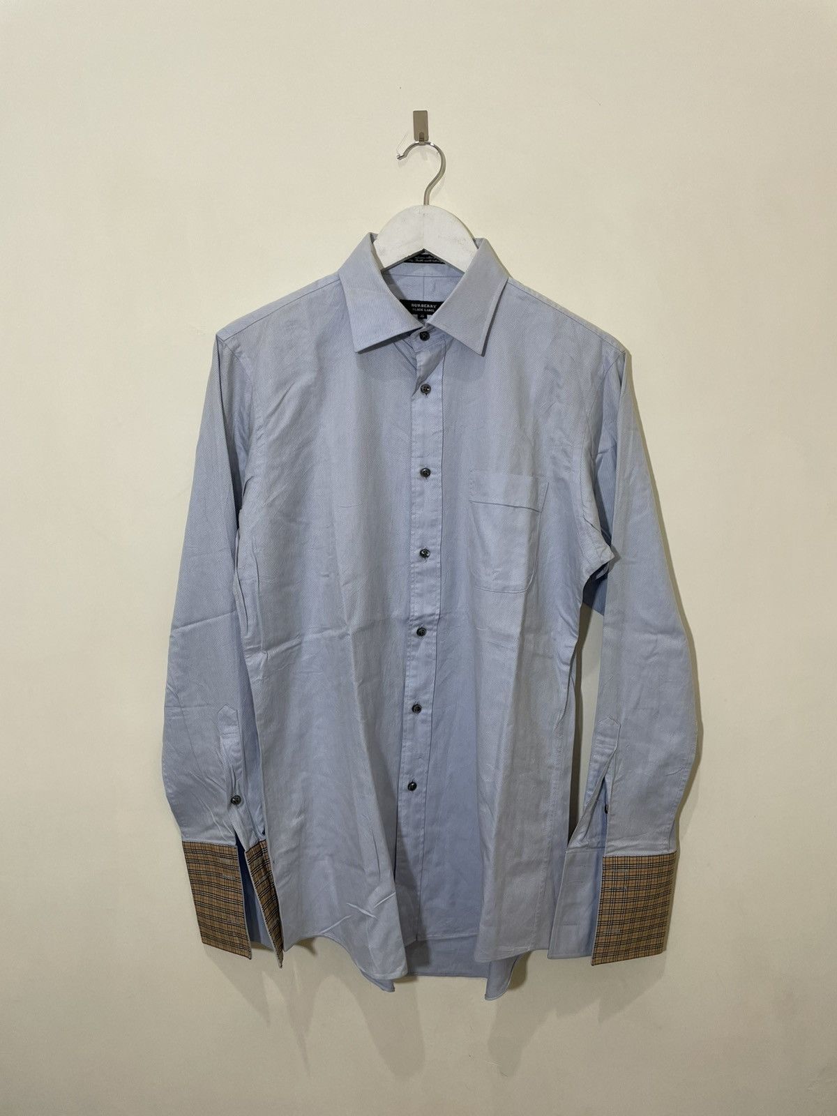 Burberry 2000s Burberry Blue Shirt Streerwear Novacek Balen Y2K Size US L / EU 52-54 / 3 - 1 Thumbnail