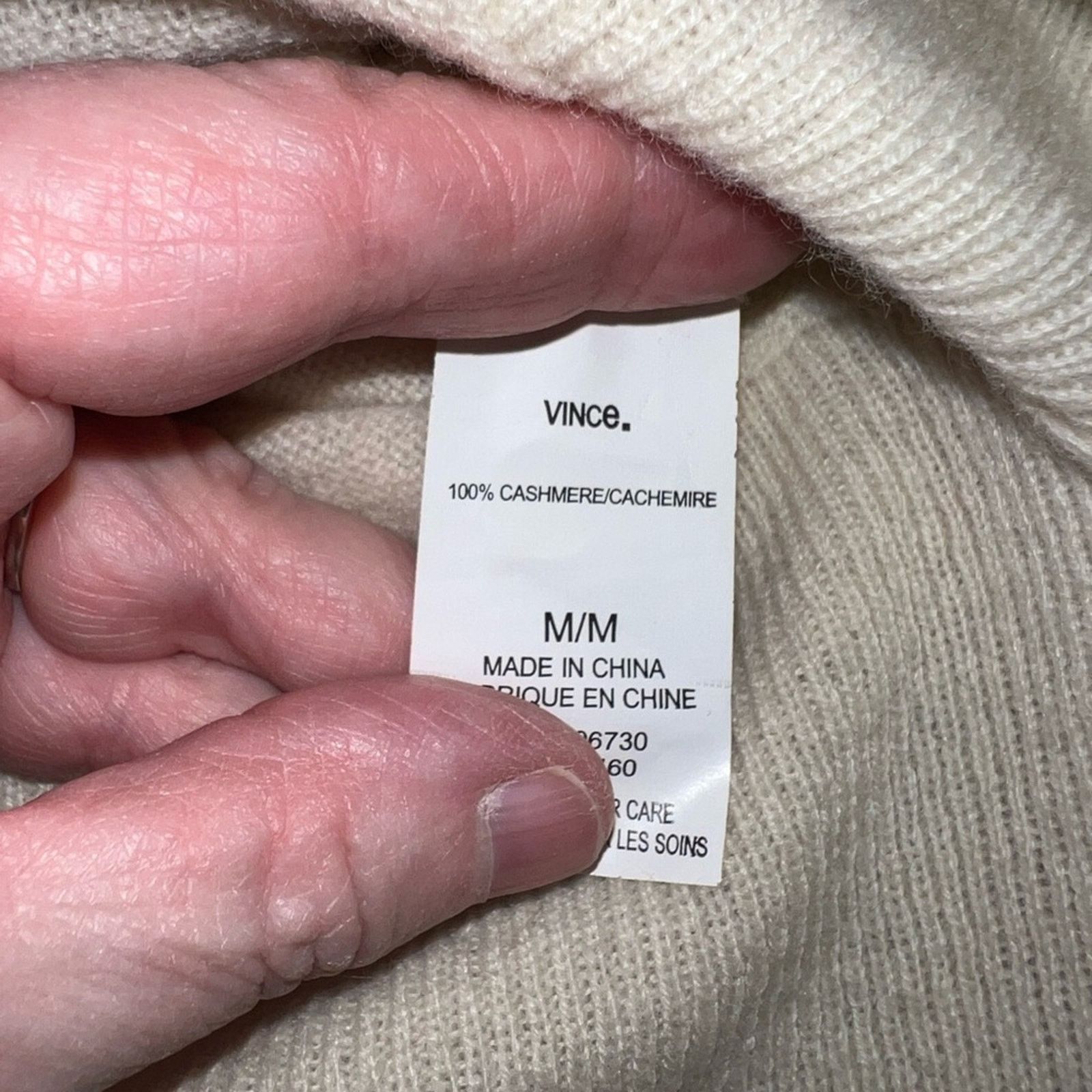 Vince Soft & Cozy Vince. Cashmere Sweater! Size M / US 6-8 / IT 42-44 - 6 Thumbnail