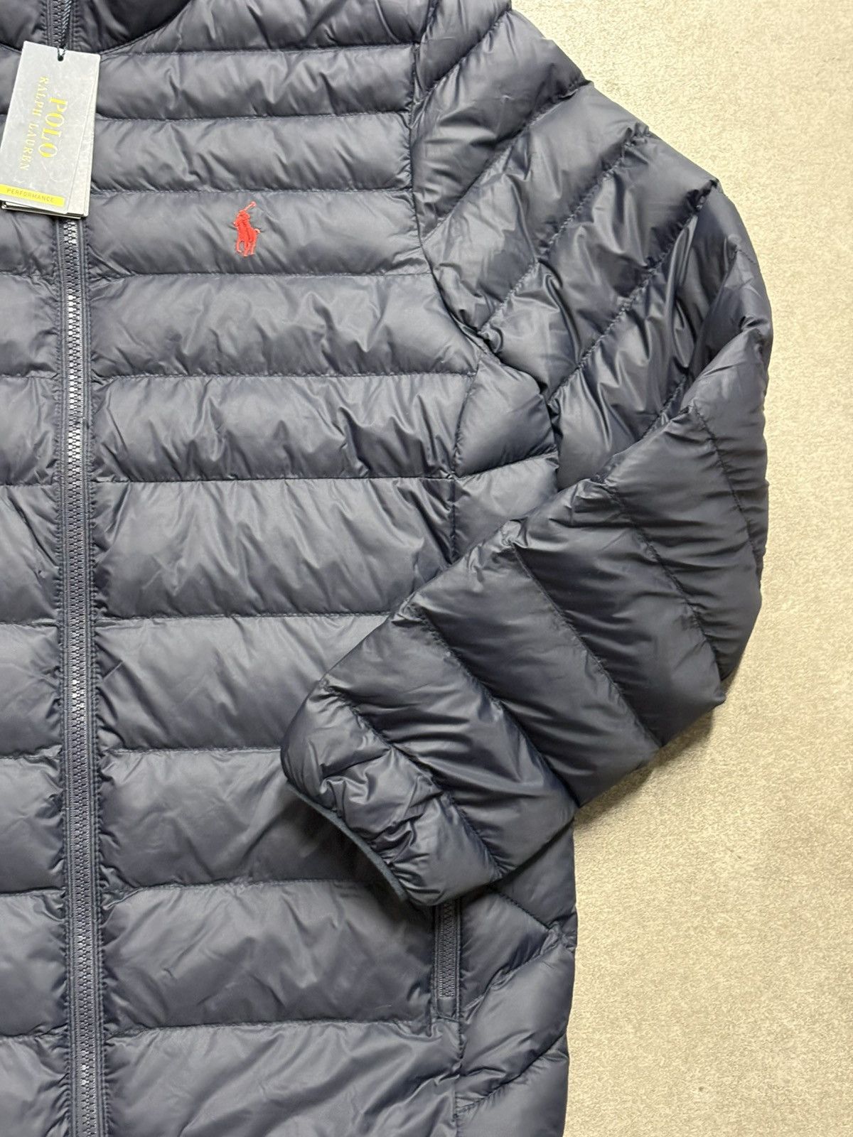 Polo Ralph Lauren Navy Lightweight Down Jacket Ralph Lauren Men’s XS – New Size US XS / EU 42 / 0 - 3 Thumbnail