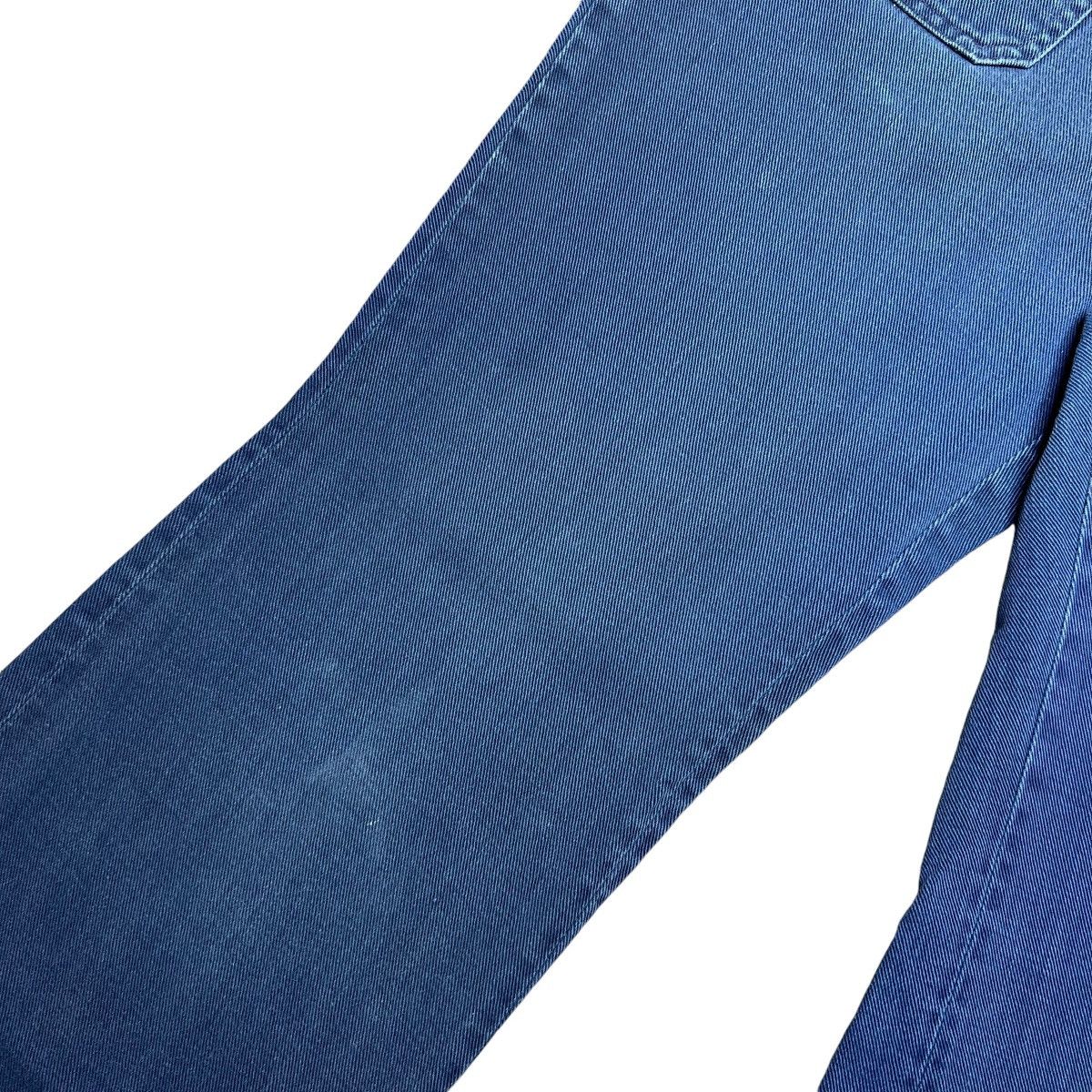 Levi's × Vintage Vtg 70s Levi’s For Gals Big E Button Fly Navy Dungaree Pants Size 30" / US 8 / IT 44 - 14 Thumbnail
