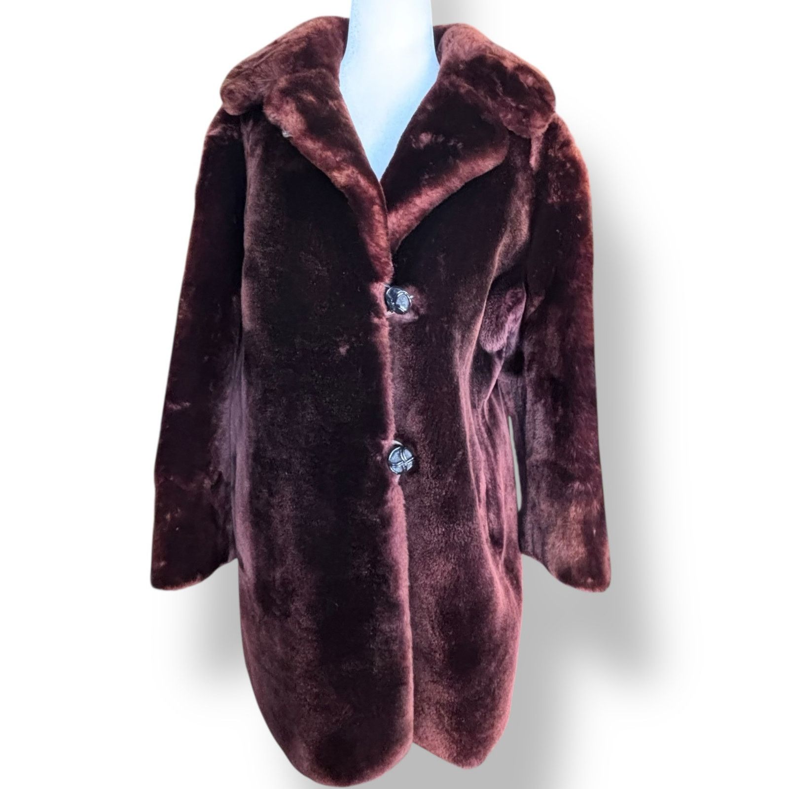 Vintage Vintage 50s Rifkens Dark Brown Mink Fur Coat Satin Lined MCM Size M / US 6-8 / IT 42-44 - 1 Thumbnail
