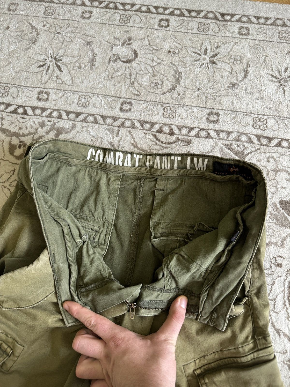 Alpha Industries × Vintage Vintage Alpha Industries Combat Cargo Pants Military Size US 32 / EU 48 - 8 Thumbnail