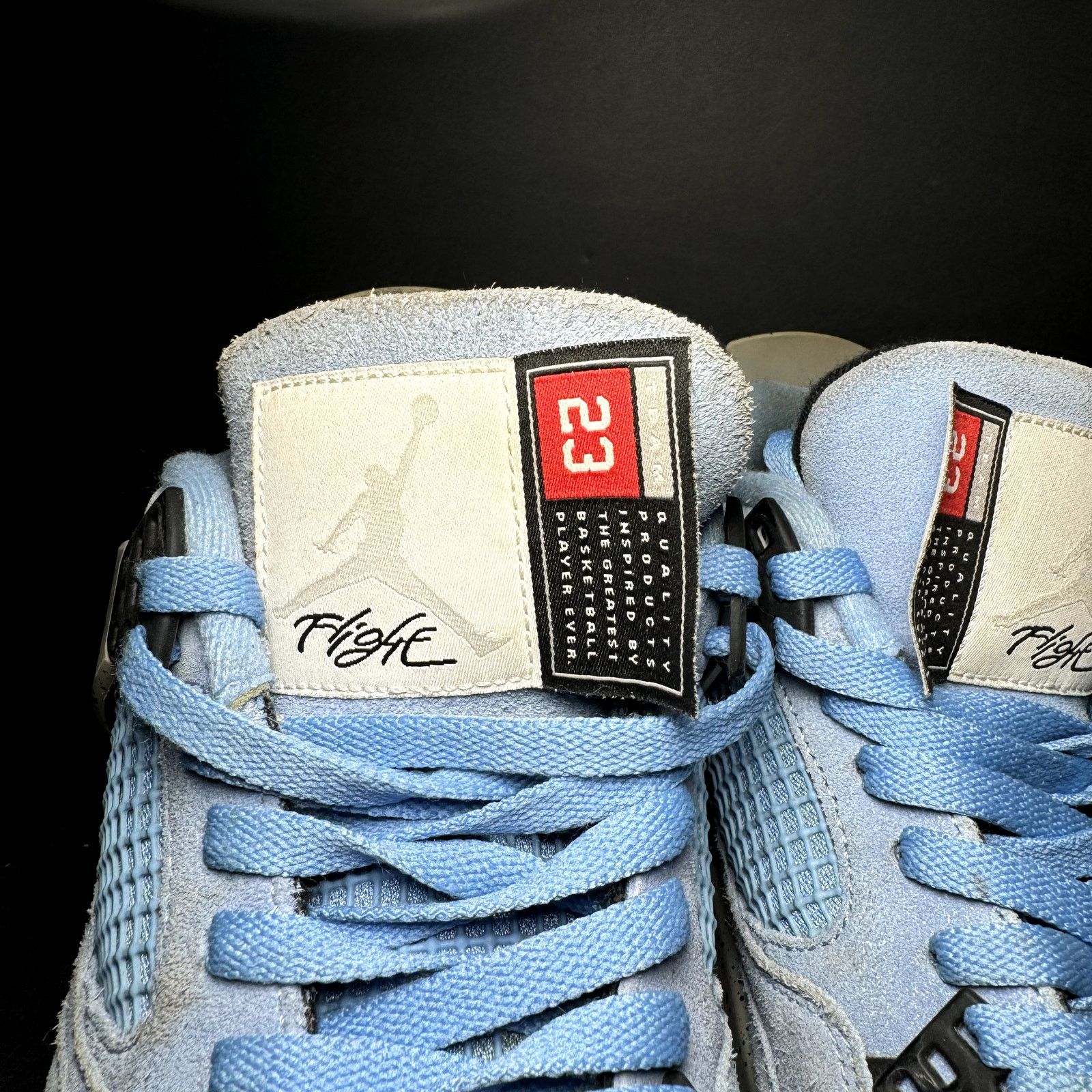 Jordan Brand × Nike Size 12 Nike Air Jordan 4 Retro University Blue Men's Shoes Size US 12 / EU 45 - 5 Thumbnail