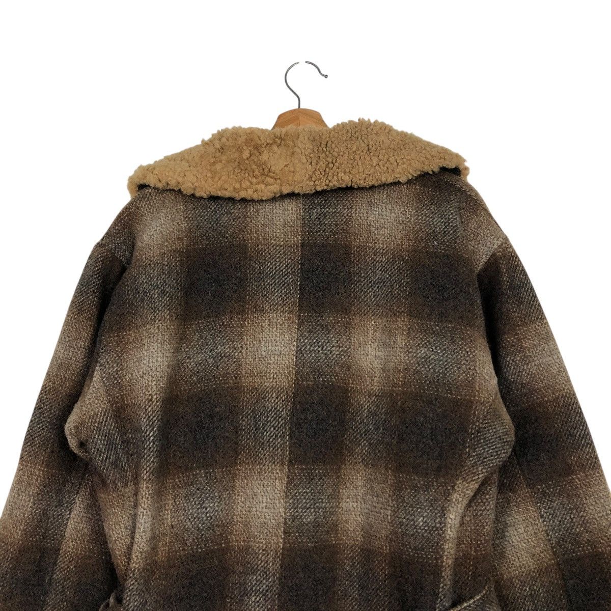 Golden Bear 🔥VINTAGE WOOL JACKET GOLDEN BEAR TARTAN SHAWL COLLAR Size US M / EU 48-50 / 2 - 11 Thumbnail