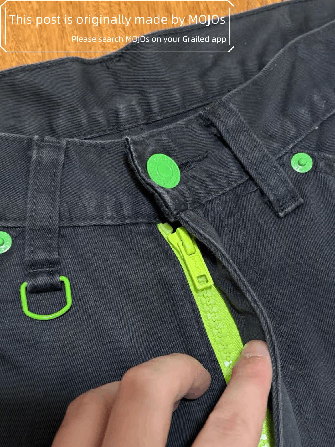 Sz 32 Levis x Fragment Design Green Patch Chino