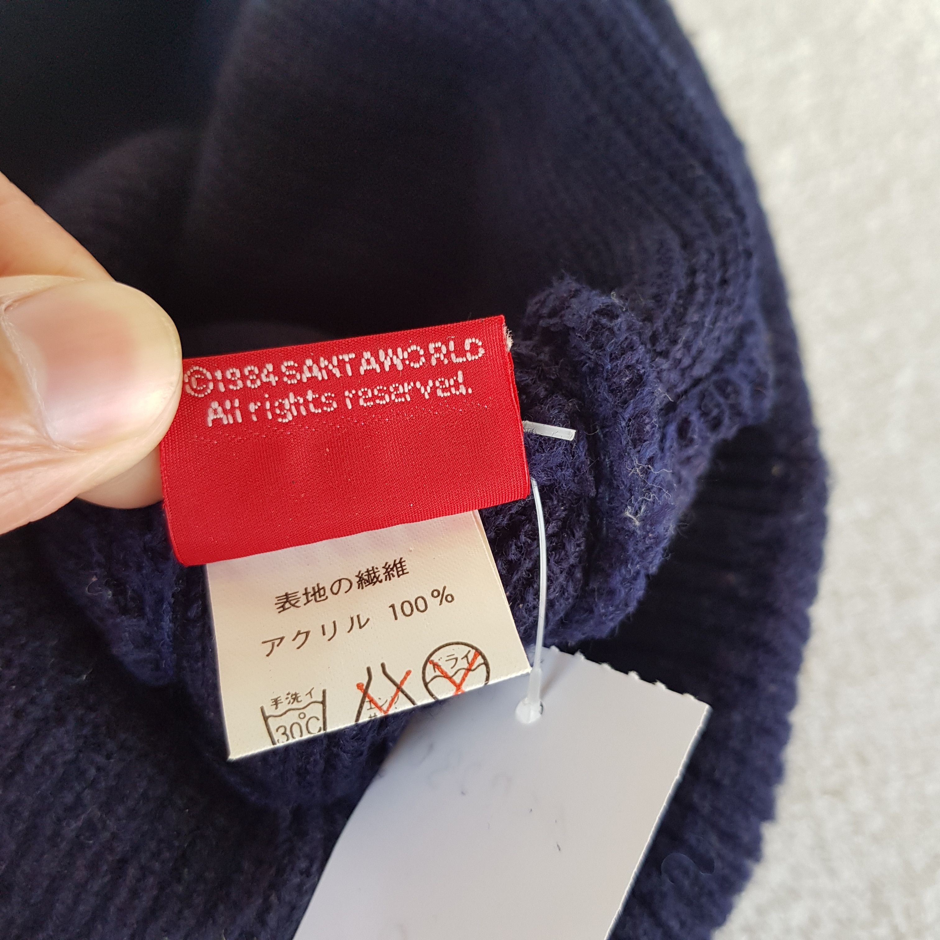 Japanese Brand Vintage 80s Santa World Knit Beanie Snow Caps Hats Size ONE SIZE - 6 Thumbnail
