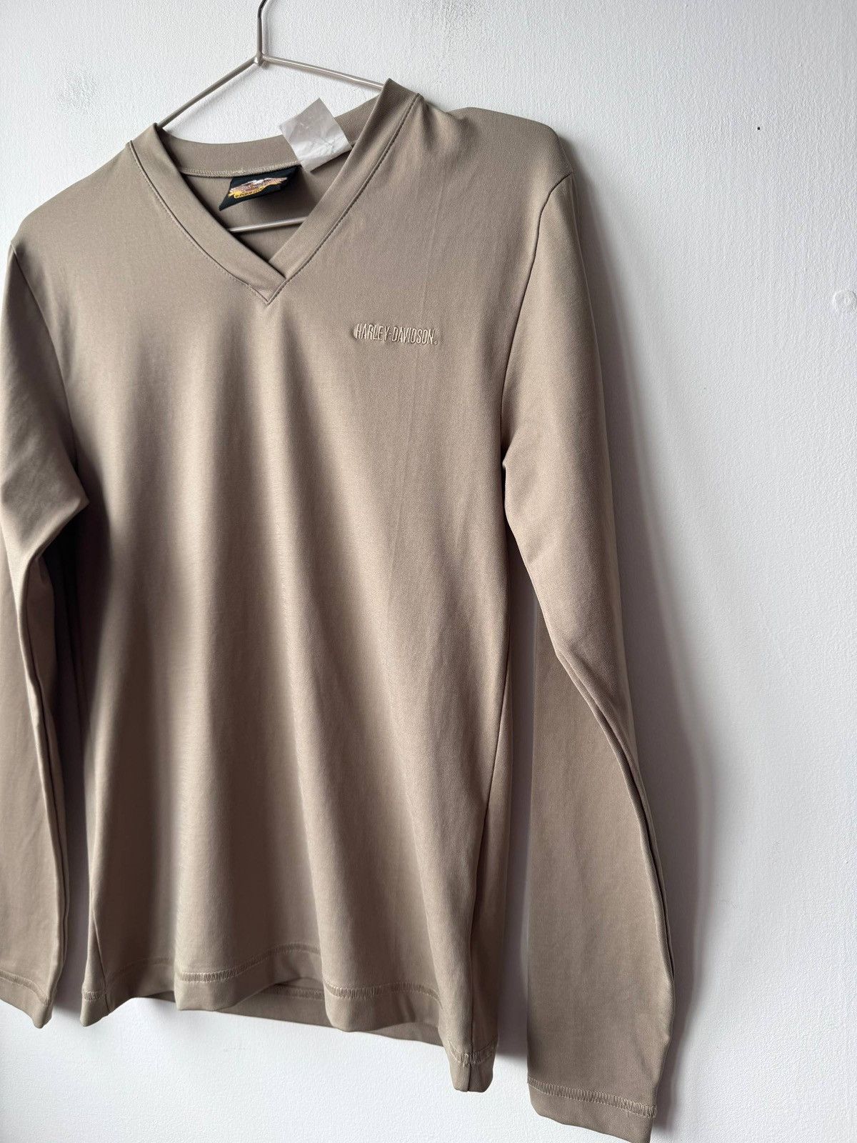 Harley Davidson Vintage Harley-Davidson Women's V-Neck Long Sleeve Top Size S / US 4 / IT 40 - 3 Thumbnail
