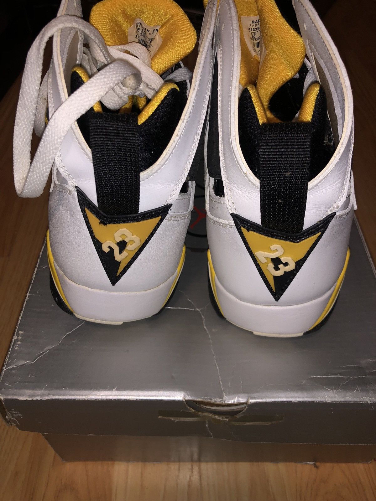 Nike Air Jordan 7 Retro Varsity Yellow Size - 10 Size US 10 / EU 43 - 4 Thumbnail