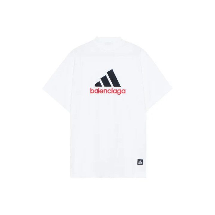 Balenciaga Balenciaga x Adidas Logo Embroidered T-Shirt Size US M / EU 48-50 / 2 - 1 Thumbnail